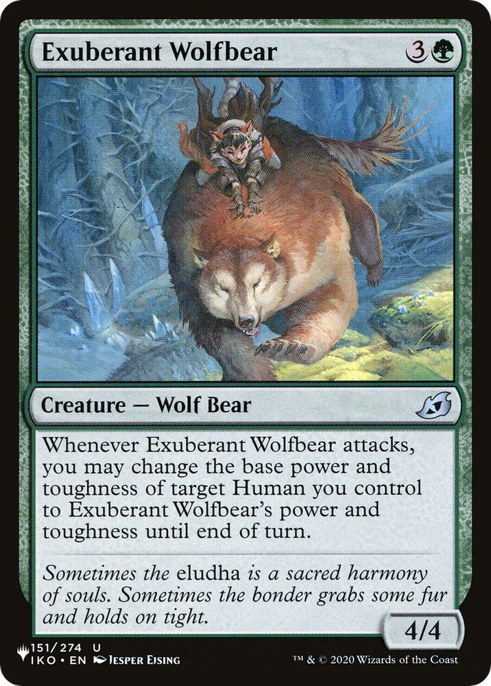 Exuberant Wolfbear [The List Reprints] 151/274