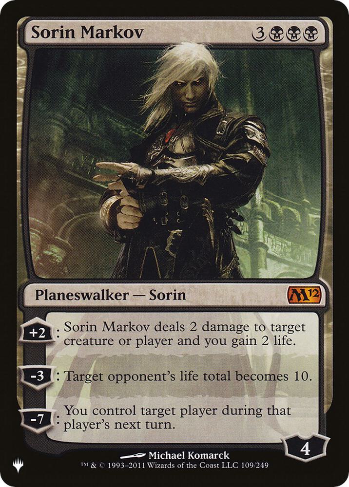 Sorin Markov (M12) [The List Reprints] 109/249
