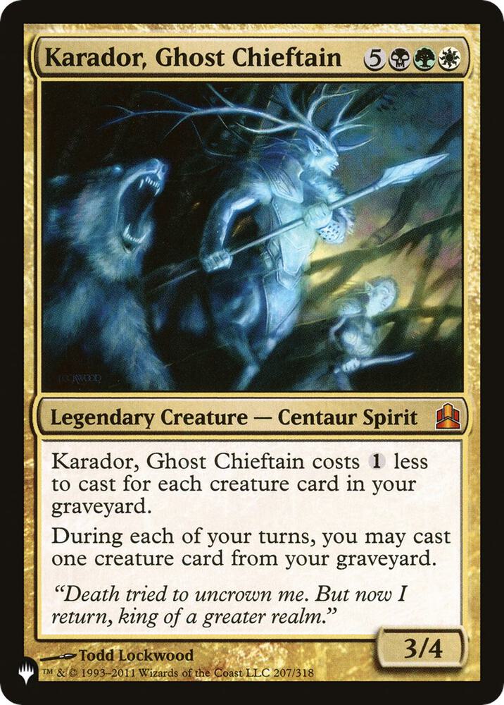 Karador, Ghost Chieftain [The List Reprints] 207/318
