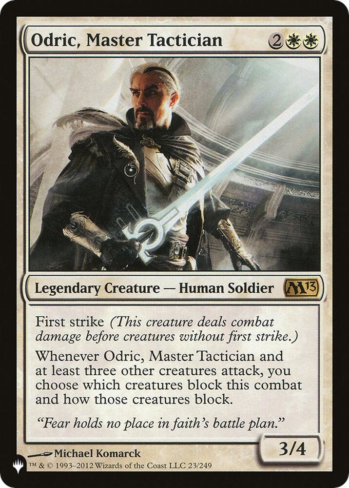 Odric, Master Tactician [The List Reprints] 23/249