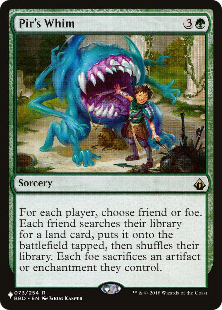 Pir's Whim [The List Reprints] 073/254