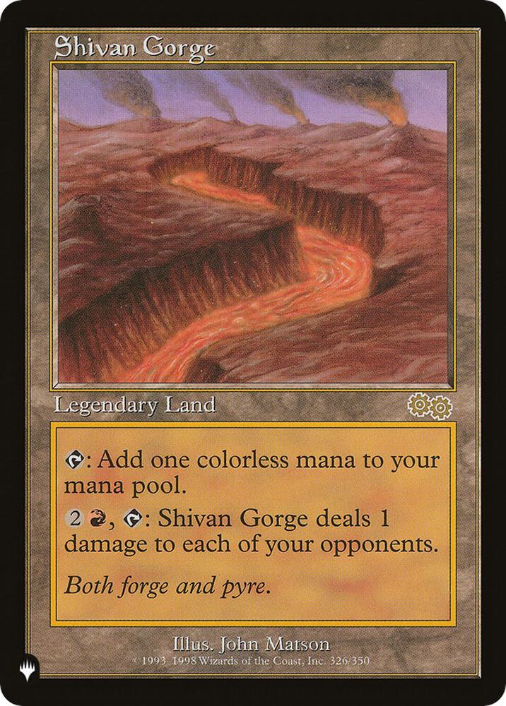 Shivan Gorge [The List Reprints] 326/350