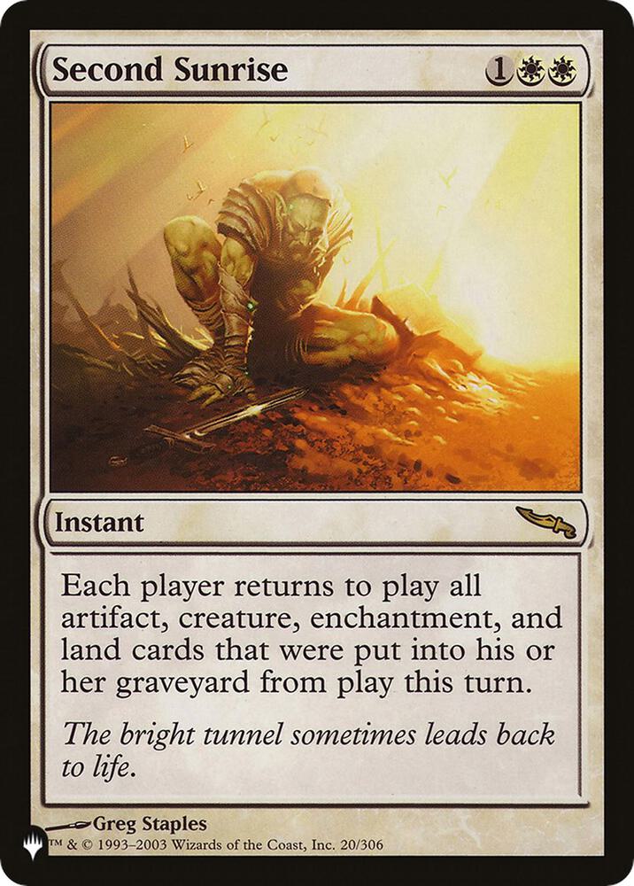 Second Sunrise [The List Reprints] 20/306