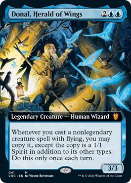 Donal, Herald of Wings (Extended Art) [Commander: Innistrad: Crimson Vow] 41