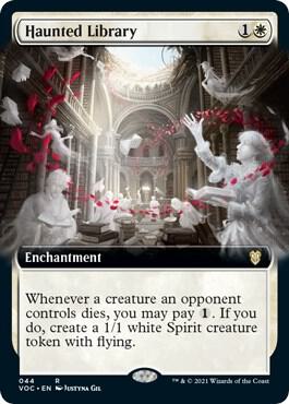 Haunted Library (Extended Art) [Commander: Innistrad: Crimson Vow] 44