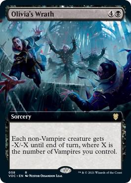 Olivia's Wrath (Extended Art) [Commander: Innistrad: Crimson Vow] 58