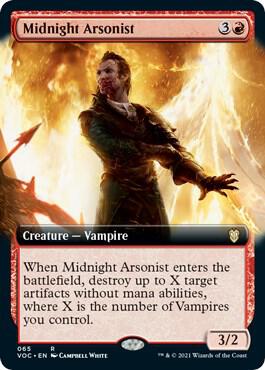 Midnight Arsonist (Extended Art) [Commander: Innistrad: Crimson Vow] 65