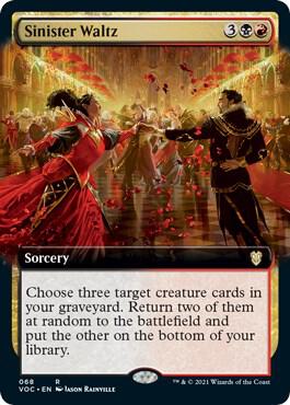 Sinister Waltz (Extended Art) [Commander: Innistrad: Crimson Vow] 68