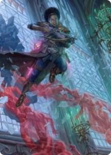 Kaya, Geist Hunter Art Card [Art Series: Innistrad: Crimson Vow] 3