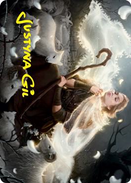 Ancestor's Embrace Art Card (Gold-Stamped Signature) [Art Series: Innistrad: Crimson Vow] 4