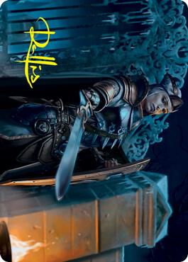 Cemetery Protector Art Card (Gold-Stamped Signature) [Art Series: Innistrad: Crimson Vow] 8