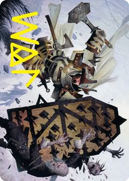 Estwald Shieldbasher Art Card (Gold-Stamped Signature) [Art Series: Innistrad: Crimson Vow] 9
