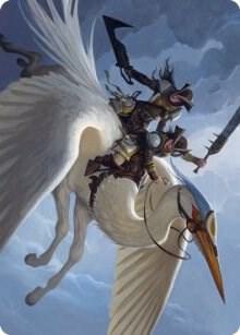 Gryffwing Cavalry Art Card [Art Series: Innistrad: Crimson Vow] 11