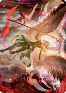 Sigarda's Summons Art Card [Art Series: Innistrad: Crimson Vow] 17