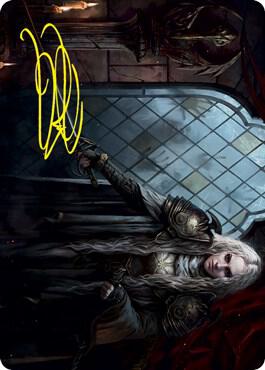 Thalia, Guardian of Thraben Art Card (Gold-Stamped Signature) [Art Series: Innistrad: Crimson Vow] 18