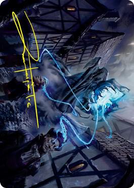 Dreamshackle Geist Art Card (Gold-Stamped Signature) [Art Series: Innistrad: Crimson Vow] 22