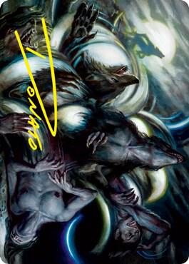Lunar Rejection Art Card (Gold-Stamped Signature) [Art Series: Innistrad: Crimson Vow] 23