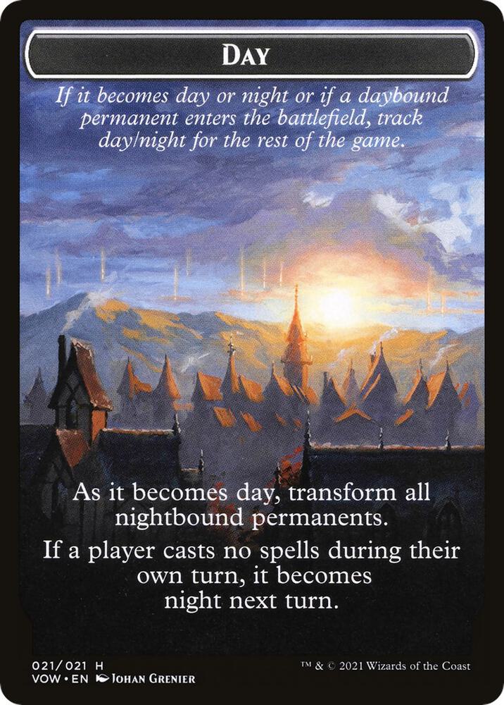 Day // Night Double-Sided Token [Innistrad: Crimson Vow] 21