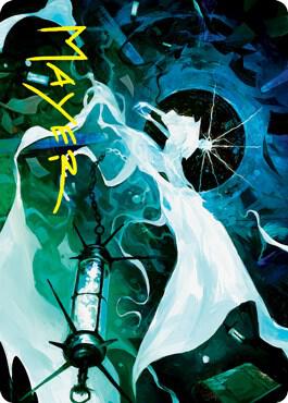 Thirst for Discovery Art Card (Gold-Stamped Signature) [Art Series: Innistrad: Crimson Vow] 25