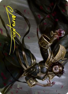 Bloodcrazed Socialite Art Card (Gold-Stamped Signature) [Art Series: Innistrad: Crimson Vow] 28