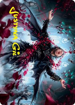 Bloodsoaked Reveler Art Card (Gold-Stamped Signature) [Art Series: Innistrad: Crimson Vow] 29