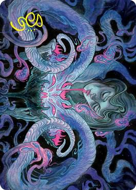Demonic Bargain Art Card (Gold-Stamped Signature) [Art Series: Innistrad: Crimson Vow] 30