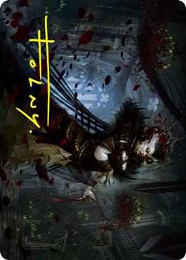Falkenrath Forebear Art Card (Gold-Stamped Signature) [Art Series: Innistrad: Crimson Vow] 33