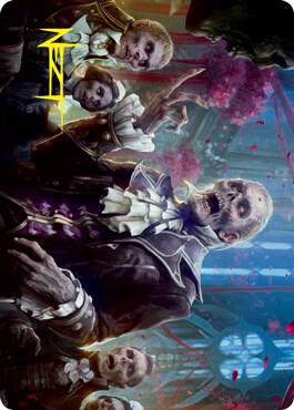 Undead Butler Art Card (Gold-Stamped Signature) [Art Series: Innistrad: Crimson Vow] 37