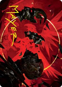 Abrade Art Card (Gold-Stamped Signature) [Art Series: Innistrad: Crimson Vow] 38