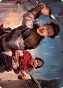 Daybreak Combatants Art Card [Art Series: Innistrad: Crimson Vow] 42