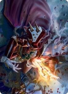 Flame-Blessed Bolt Art Card [Art Series: Innistrad: Crimson Vow] 44