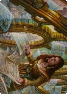 Cartographer's Survey Art Card [Art Series: Innistrad: Crimson Vow] 51