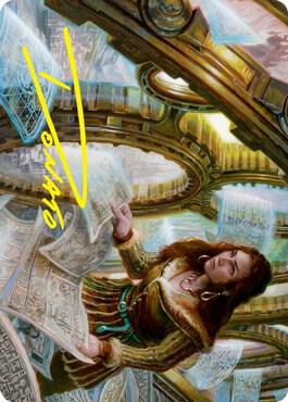 Cartographer's Survey Art Card (Gold-Stamped Signature) [Art Series: Innistrad: Crimson Vow] 51