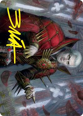 Edgar, Charmed Groom (59/81) Art Card (Gold-Stamped Signature) [Art Series: Innistrad: Crimson Vow] 59