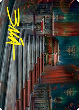 Edgar Markov's Coffin Art Card (Gold-Stamped Signature) [Art Series: Innistrad: Crimson Vow] 60