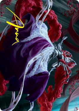 Olivia, Crimson Bride Art Card (Gold-Stamped Signature) [Art Series: Innistrad: Crimson Vow] 65