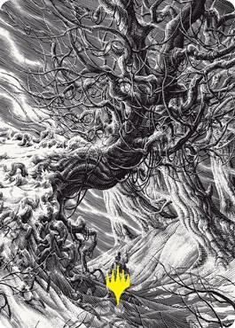 Forest Art Card (Gold-Stamped) [Art Series: Innistrad: Crimson Vow] 81