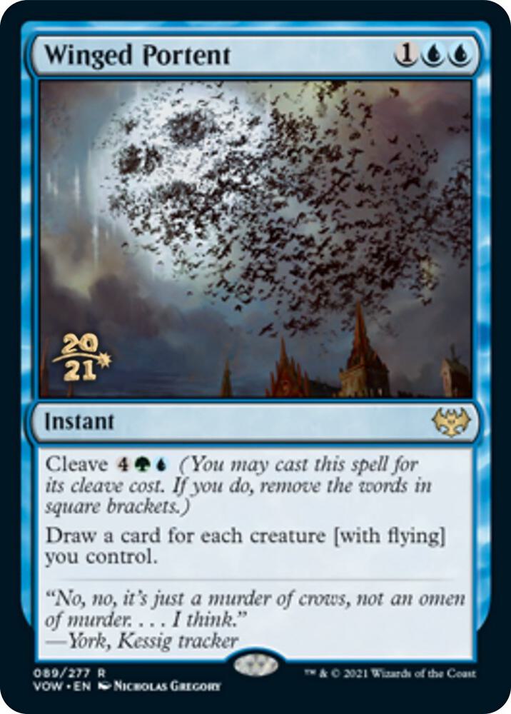 Winged Portent [Prerelease Cards] 89
