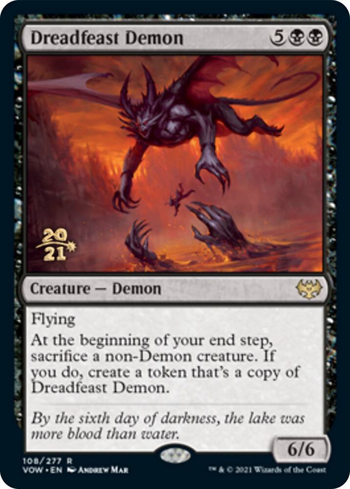 Dreadfeast Demon [Prerelease Cards] 108