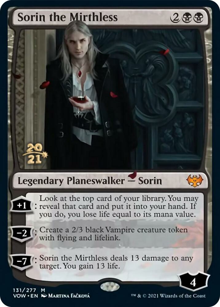 Sorin the Mirthless [Prerelease Cards] 131