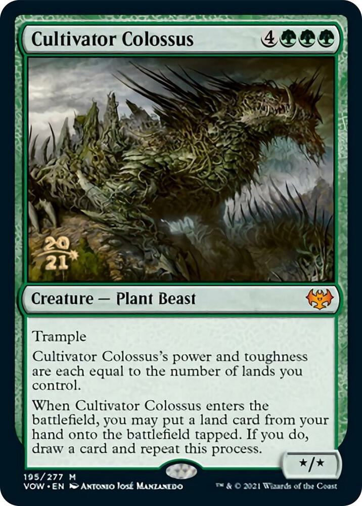 Cultivator Colossus [Prerelease Cards] 195