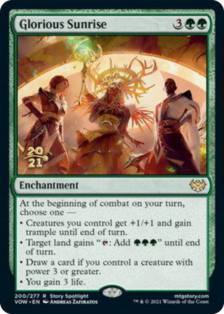 Glorious Sunrise [Prerelease Cards] 200