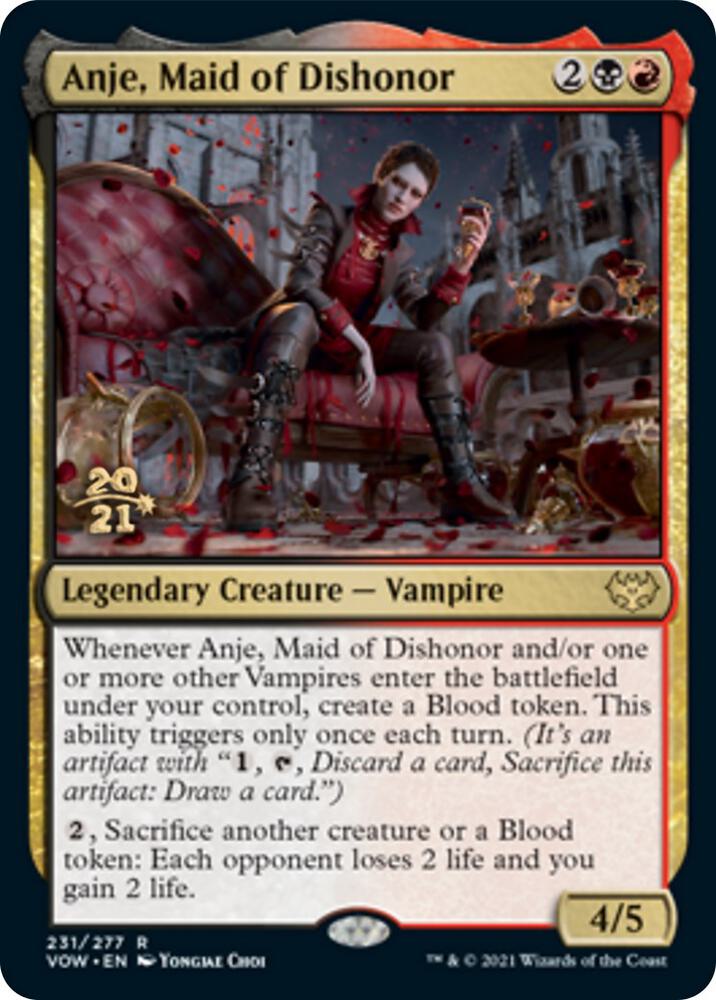 Anje, Maid of Dishonor [Prerelease Cards] 231