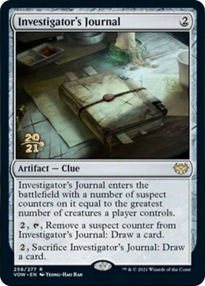 Investigator's Journal [Prerelease Cards] 258