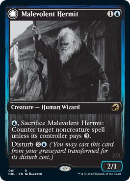 Malevolent Hermit [Innistrad: Double Feature] 61