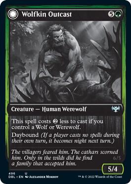 Wolfkin Outcast [Innistrad: Double Feature] 496