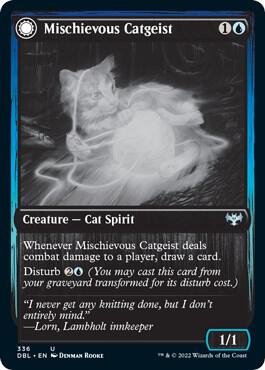 Mischievous Catgeist [Innistrad: Double Feature] 336