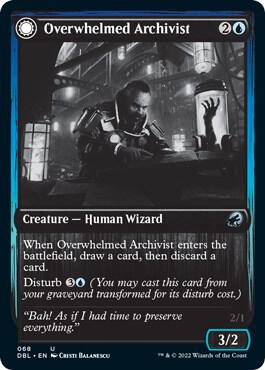 Overwhelmed Archivist [Innistrad: Double Feature] 68