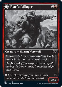 Fearful Villager [Innistrad: Double Feature] 424