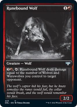 Runebound Wolf [Innistrad: Double Feature] 443